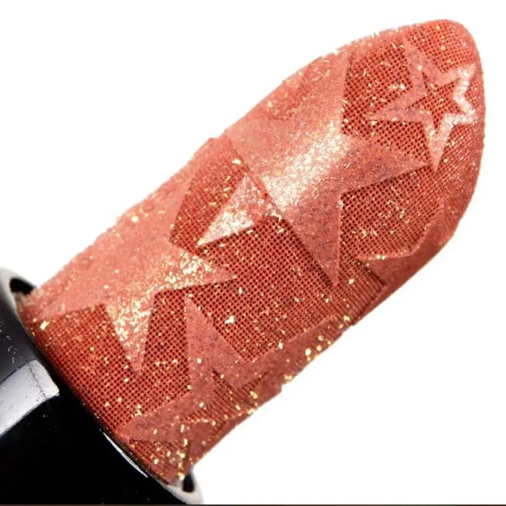 MAC Cosmetics Gold Star Kiss of Stars Lipstick - Shimmery Peach Gold